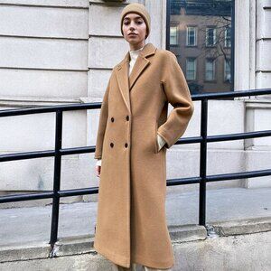 Aritzia Babaton Slouch Coat Saville Tan Camel 2021 Size 2 Small Medium NWT